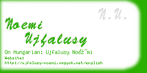 noemi ujfalusy business card